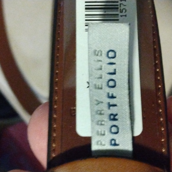 Perry Ellis Portfolio Men's brown belt NWT - Picture 6 of 7